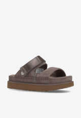 UGG Goldenstar Glide Suede Sandals Gray 1167399_SKP