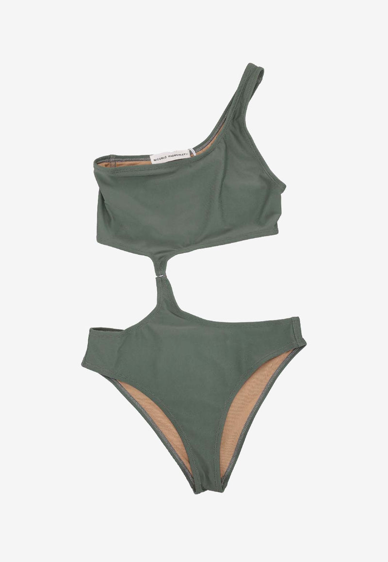 Niccolò Pasqualetti Fluido Cut-Out Bikini Khaki NP07U001LYCR_KHAKI