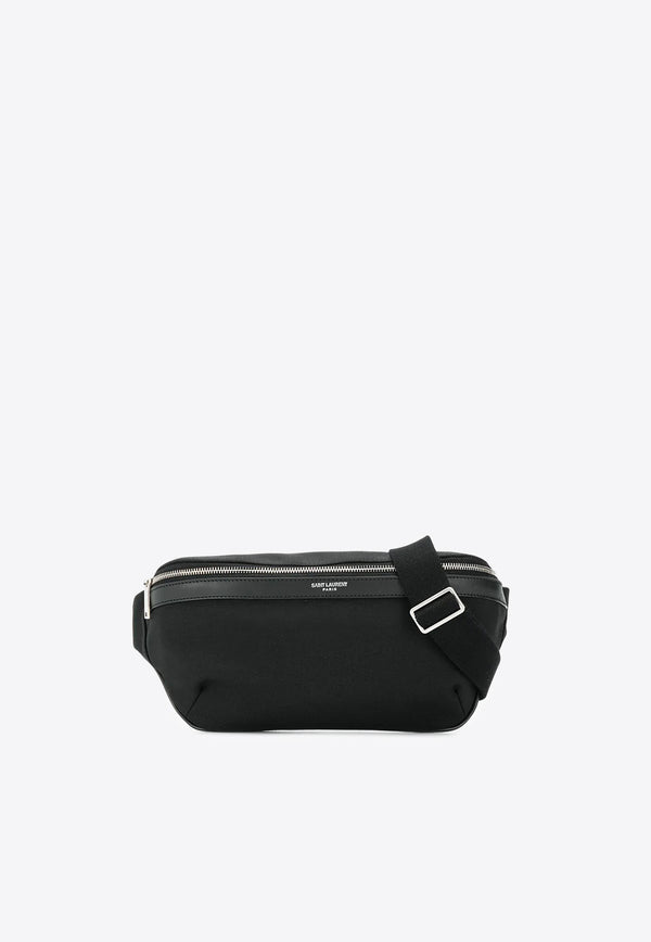 Saint Laurent Classic Logo Canvas Belt Bag  Black 557831GIVLE_1000
