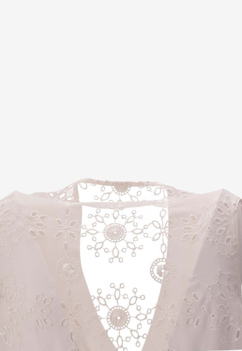 Ann Demeulemeester Tiuku Classic Waistcoat White B0012742FA558_002