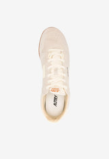 Autry Windspin Suede and Leather Sneakers Cream WSLMUB_01