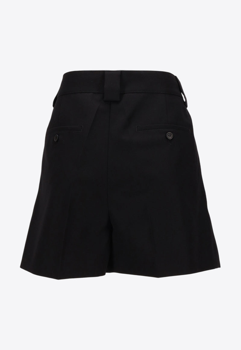 Prada Wool High-Waisted Shorts Black P220JCSOOO108N_F0002
