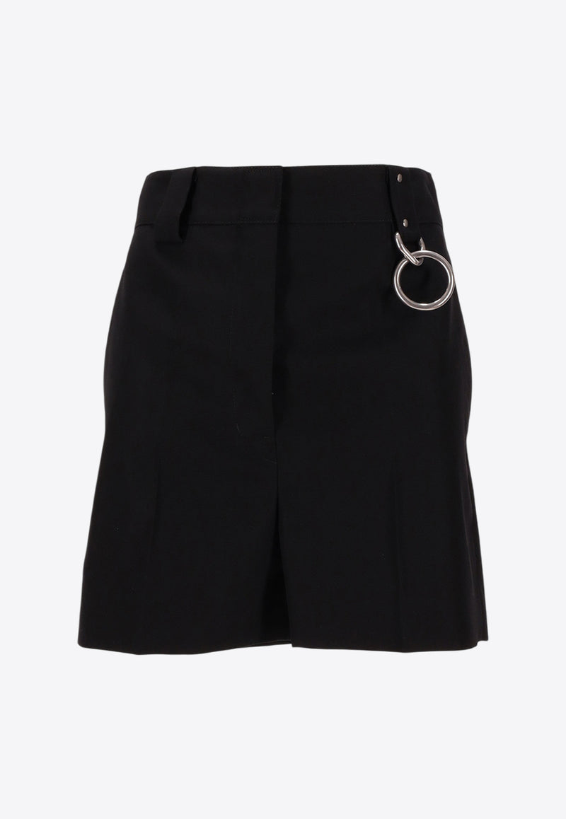 Prada Wool High-Waisted Shorts Black P220JCSOOO108N_F0002