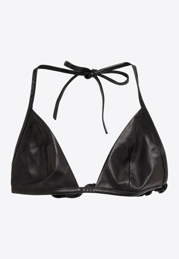 Rick Owens Leather Bra Top Black RO01E7091LBY_09