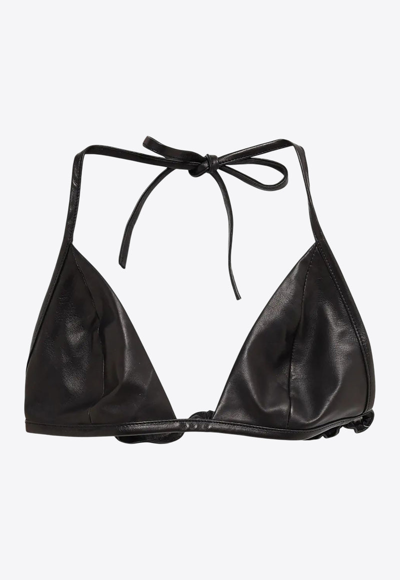 Rick Owens Leather Bra Top Black RO01E7091LBY_09
