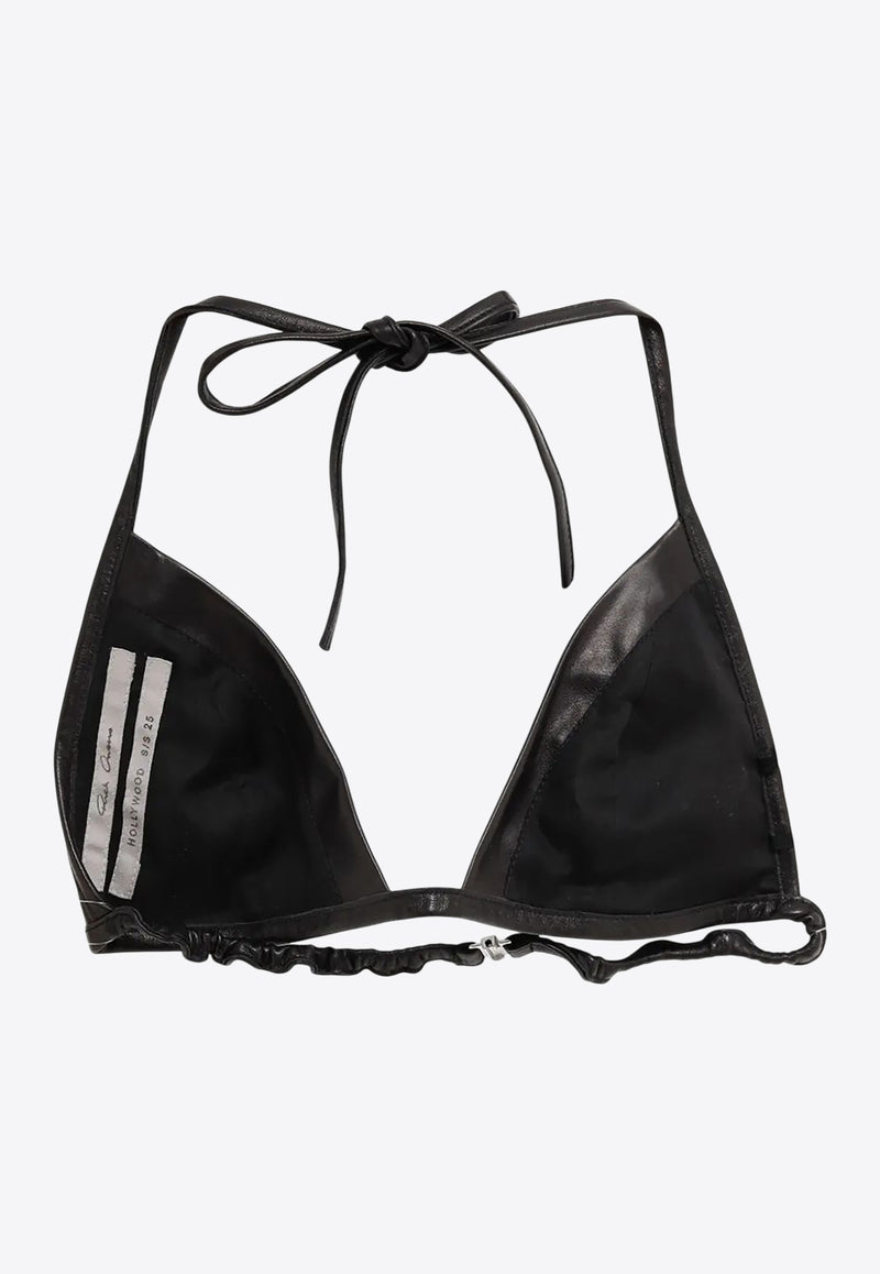 Rick Owens Leather Bra Top Black RO01E7091LBY_09