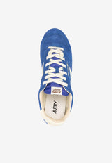 Autry Windspin Suede and Leather Sneakers Blue WSLMUB_19