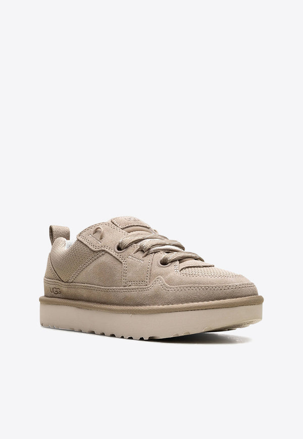 UGG Lo Lowmel Suede and Mesh Sneakers Gray 1168890_MDSD