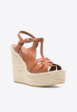 Saint Laurent Tribute 130 Wedge Sandals Brown 611924BDA00_2206