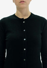 La Rose Essential Cashmere Cardigan Black GDC22801C_2000
