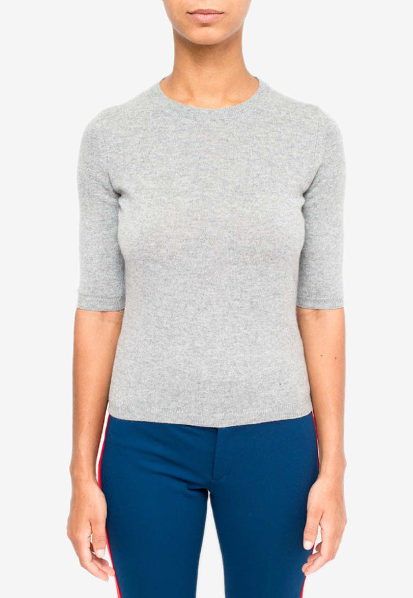 La Rose Cashmere Knit Top Gray GDC22805C_21028
