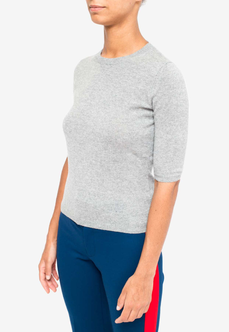 La Rose Cashmere Knit Top Gray GDC22805C_21028