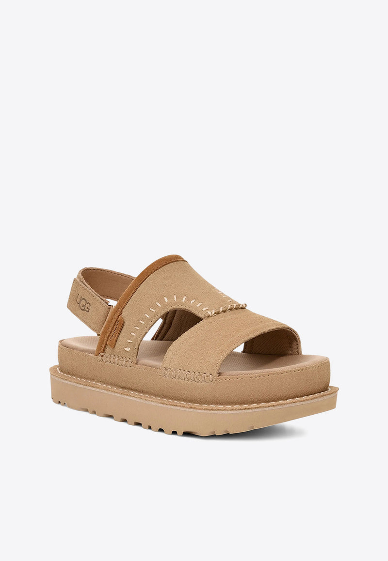 UGG Goldenstar Regenerate Suede Sandals Sand 1167369_SAN
