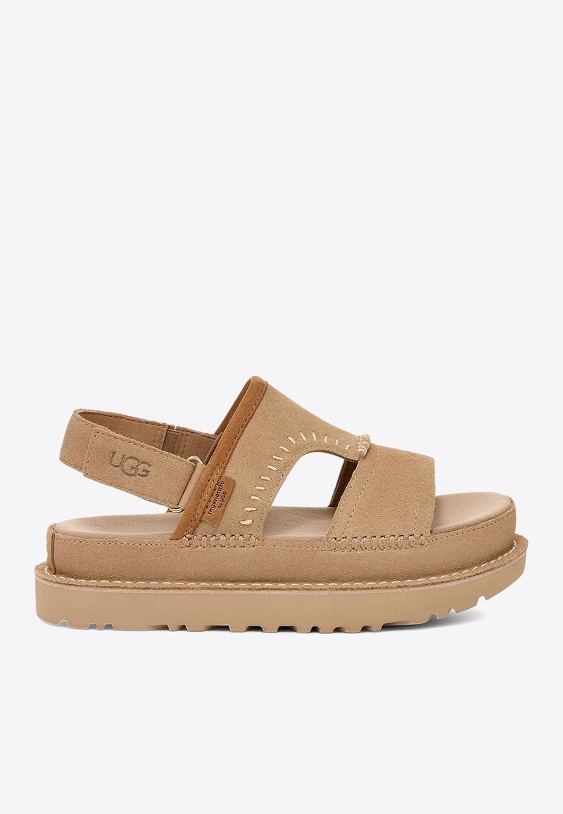 UGG Goldenstar Regenerate Suede Sandals Sand 1167369_SAN