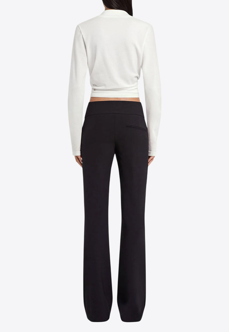 Courrèges Polo Twist Cropped Top  White 225JPO048JS0193_0001