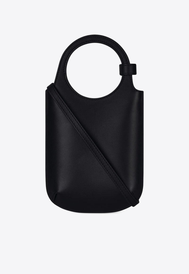 Courrèges Slim Holy Leather Handbag  Black 225GSA178CR0065_9999