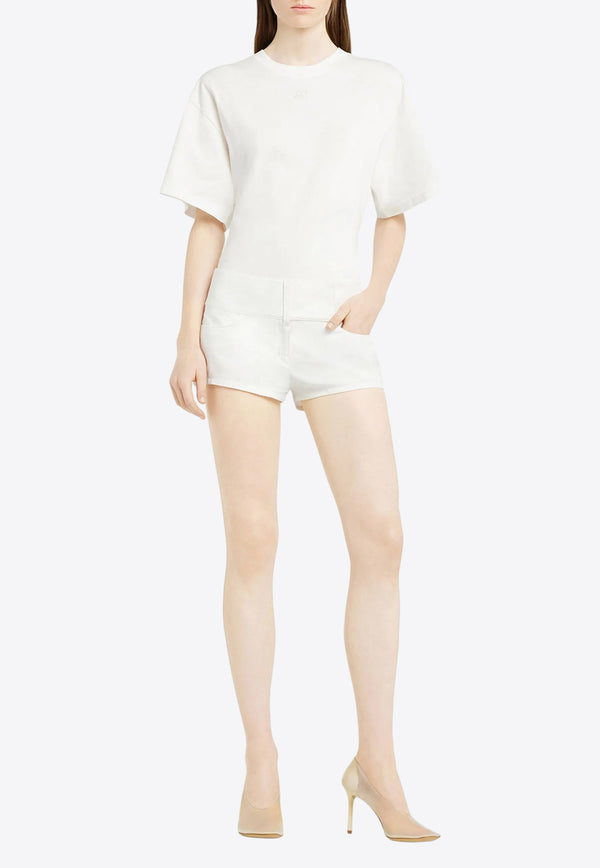 Courrèges Wide-Sleeved Crewneck T-shirt  White 125JTS168JS0107_0001