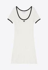Courrèges Holistic Contrast Mini Dress White 225JRO600JS0203_0098