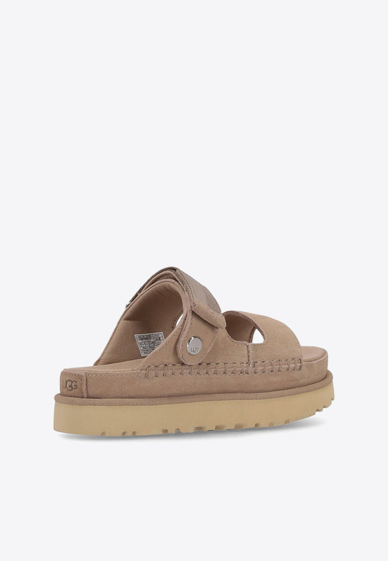UGG Goldenstar Glide Suede Sandals Sand 1167399_SAN