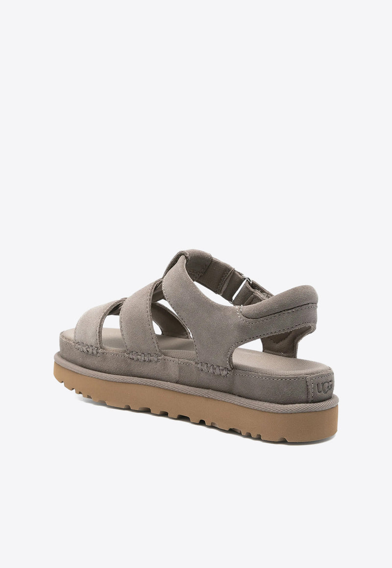UGG Goldenstar Strap Suede Sandals Gray 1137890_SKP