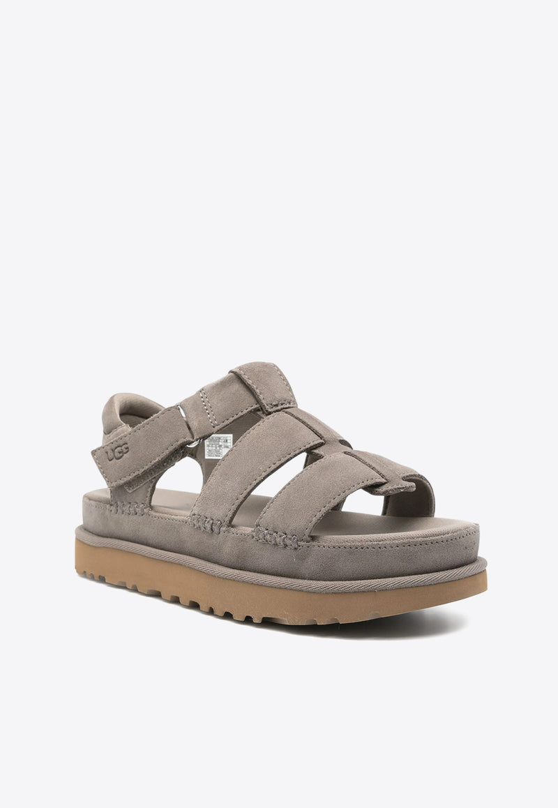 UGG Goldenstar Strap Suede Sandals Gray 1137890_SKP