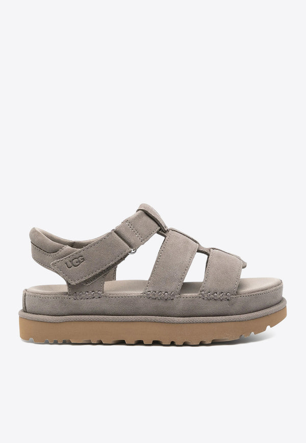 UGG Goldenstar Strap Suede Sandals Gray 1137890_SKP