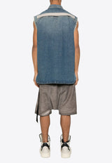 Rick Owens DRKSHDW SL Tommy Jumbo Denim Vest Denim DU01E3764DWB_06