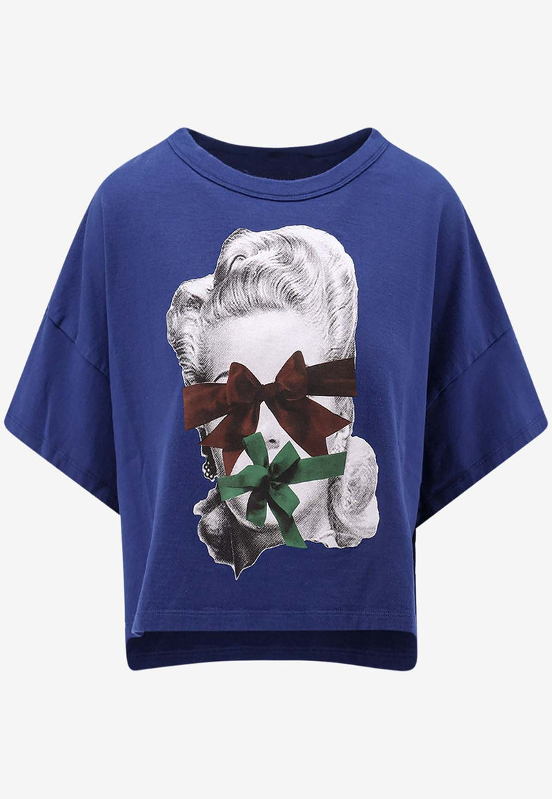 Undercover Graphic Print T-shirt Blue UC1E18921_DARK_Blue_32772242