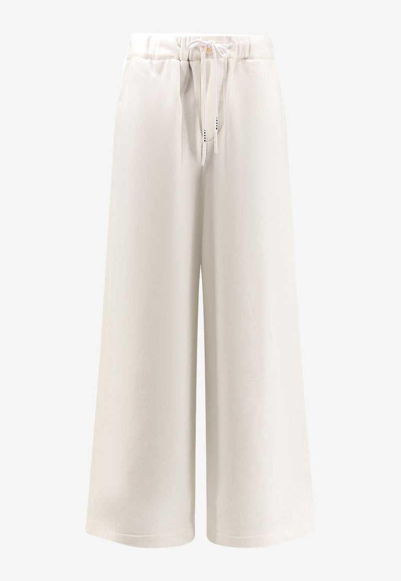Marni Embroidered Logo Wide-Leg Pants White PJMU0070A0UTC275_00W02_White_32943259
