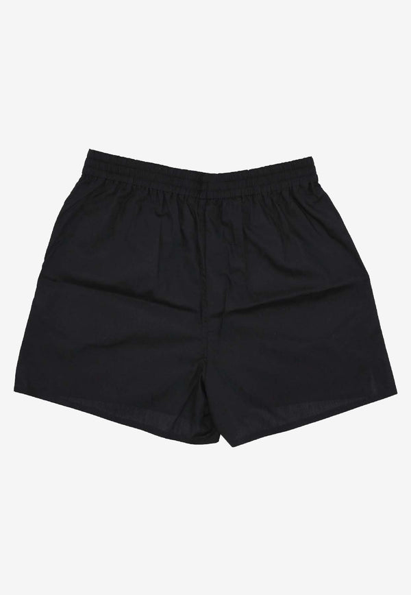 La Rose Button-Up Mini Shorts Black PS002001_BLACK