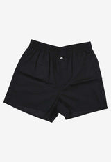 La Rose Button-Up Mini Shorts Black PS002001_BLACK