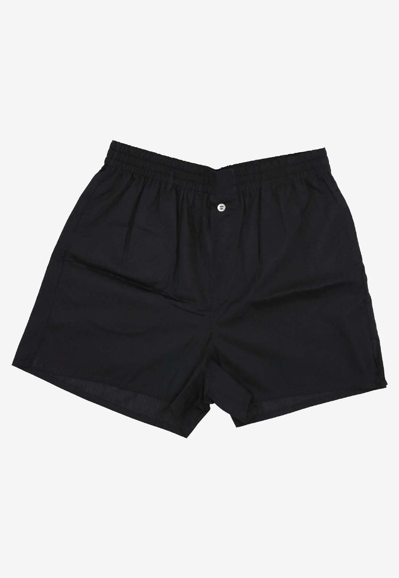 La Rose Button-Up Mini Shorts Black PS002001_BLACK