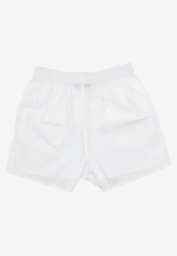 La Rose Button-Up Mini Shorts White PS002001_WHITE
