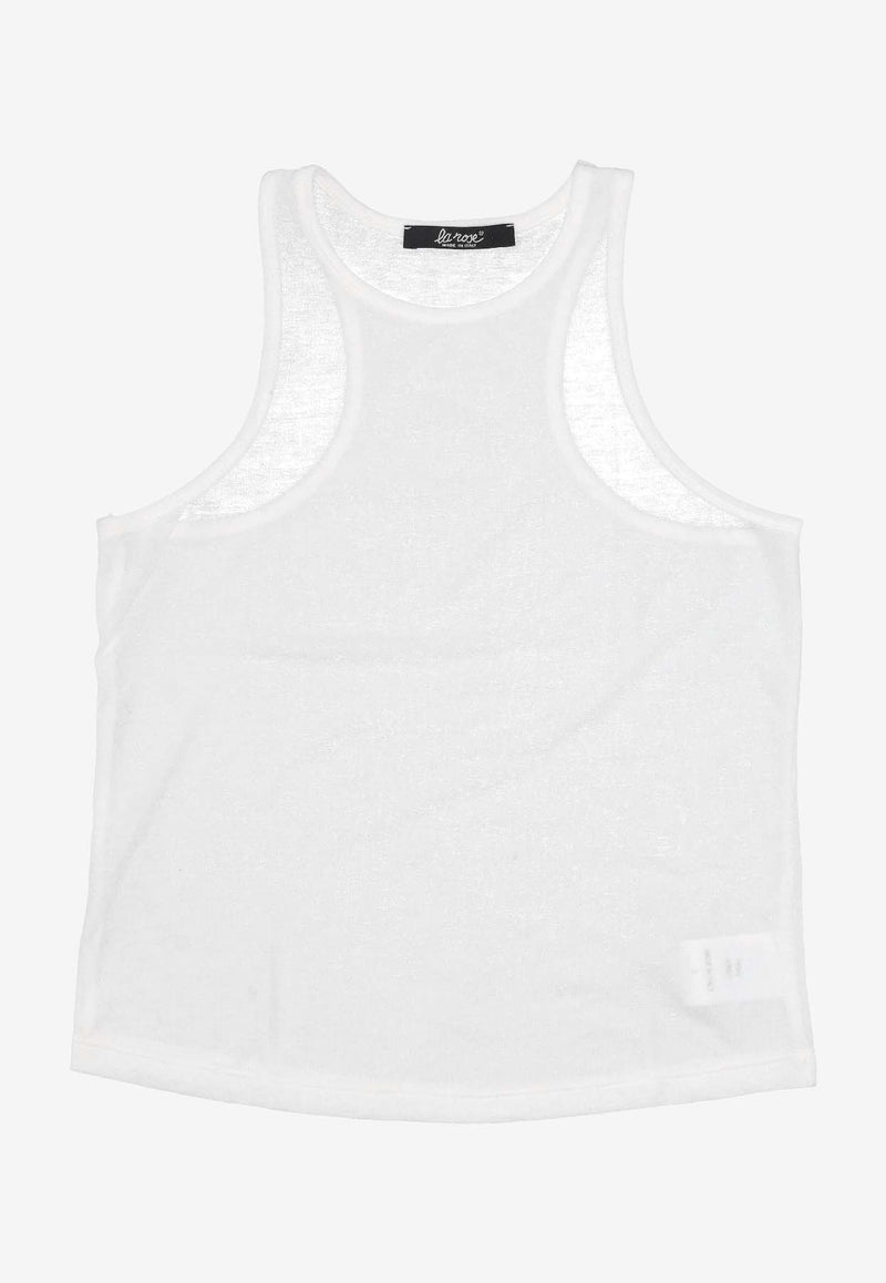 La Rose Jersey Tank Top White TP002008_WHITE