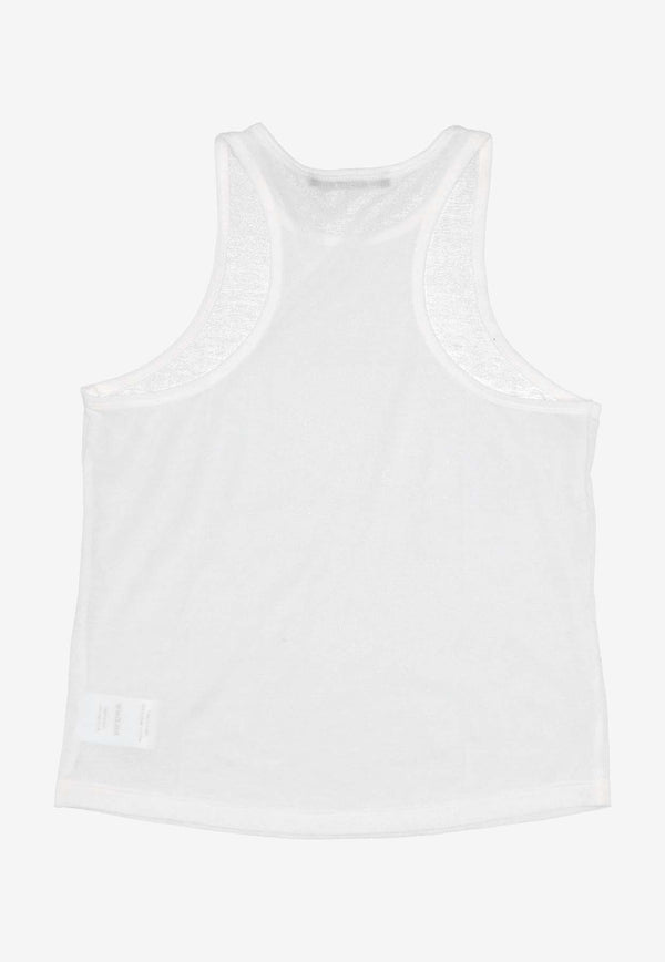 La Rose Jersey Tank Top White TP002008_WHITE