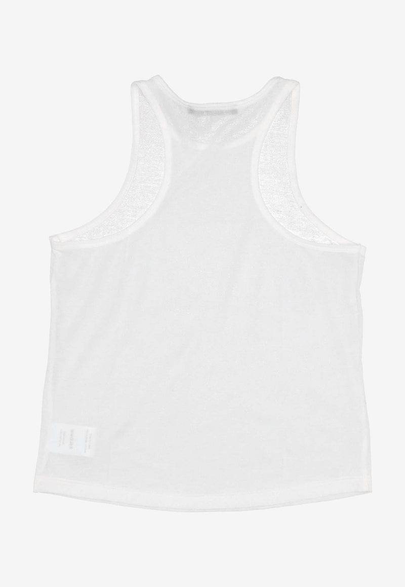 La Rose Jersey Tank Top White TP002008_WHITE