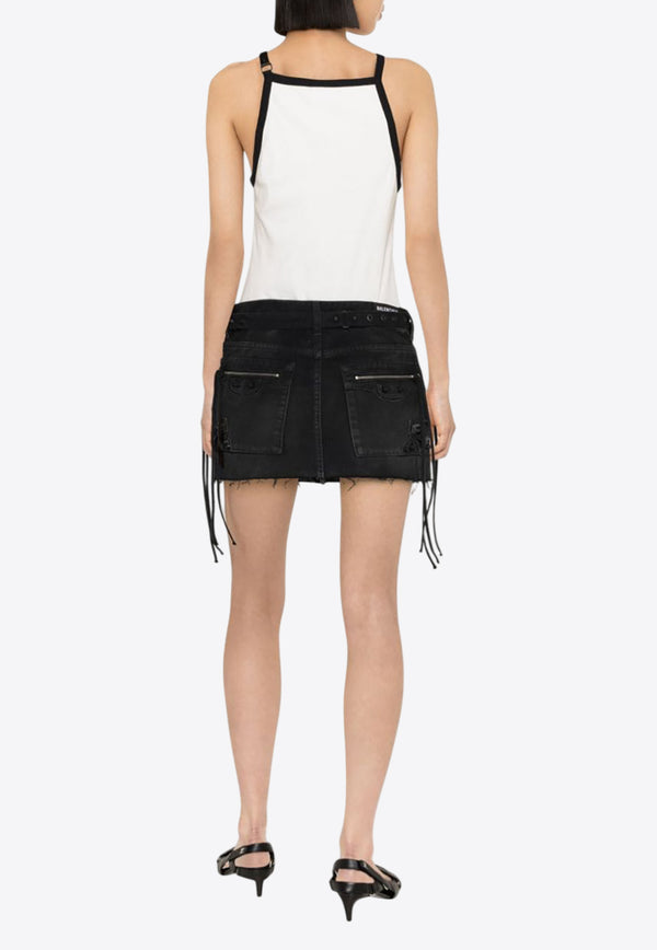 Courrèges Logo Embroidered Tank Top White 124JDE067JS0070_0098