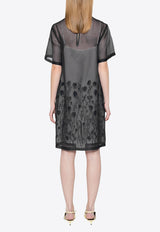 P.A.R.O.S.H Sorgente Floral Embroidered Dress Black D726012SORGENTE_013