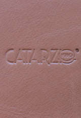 La Rose Leather Trim Vase Beige P22CAT_96