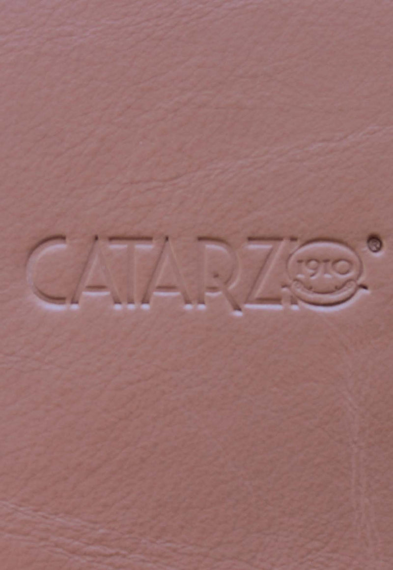 La Rose Leather Trim Vase Beige P22CAT_96