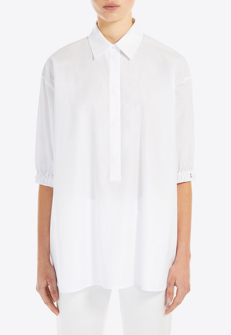 Max Mara Teano Loose-Fit Shirt White 2511191052600TEANO_001
