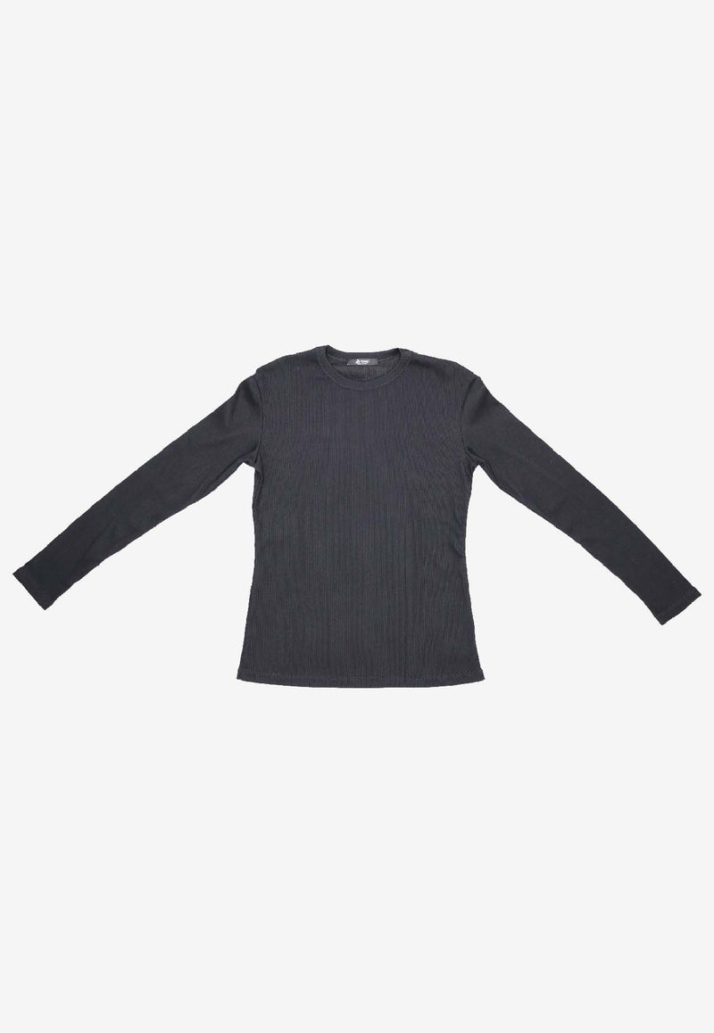 La Rose Long-Sleeved Jersey T-shirt Black TS001008COSTINE_BLACK