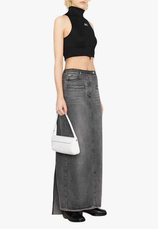 Courrèges High-Neck Cropped Vest Black 124JVE072JS0091_9999