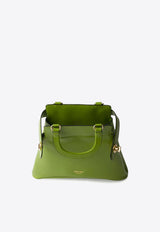 Prada Medium Carey Calf Leather Top Handle Bag Green 1BG567VKOO2HIA_F0ZCM