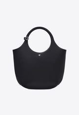 Courrèges Medium Holy Calf Leather Tote Bag  Black 324GSA116CR0065_9999