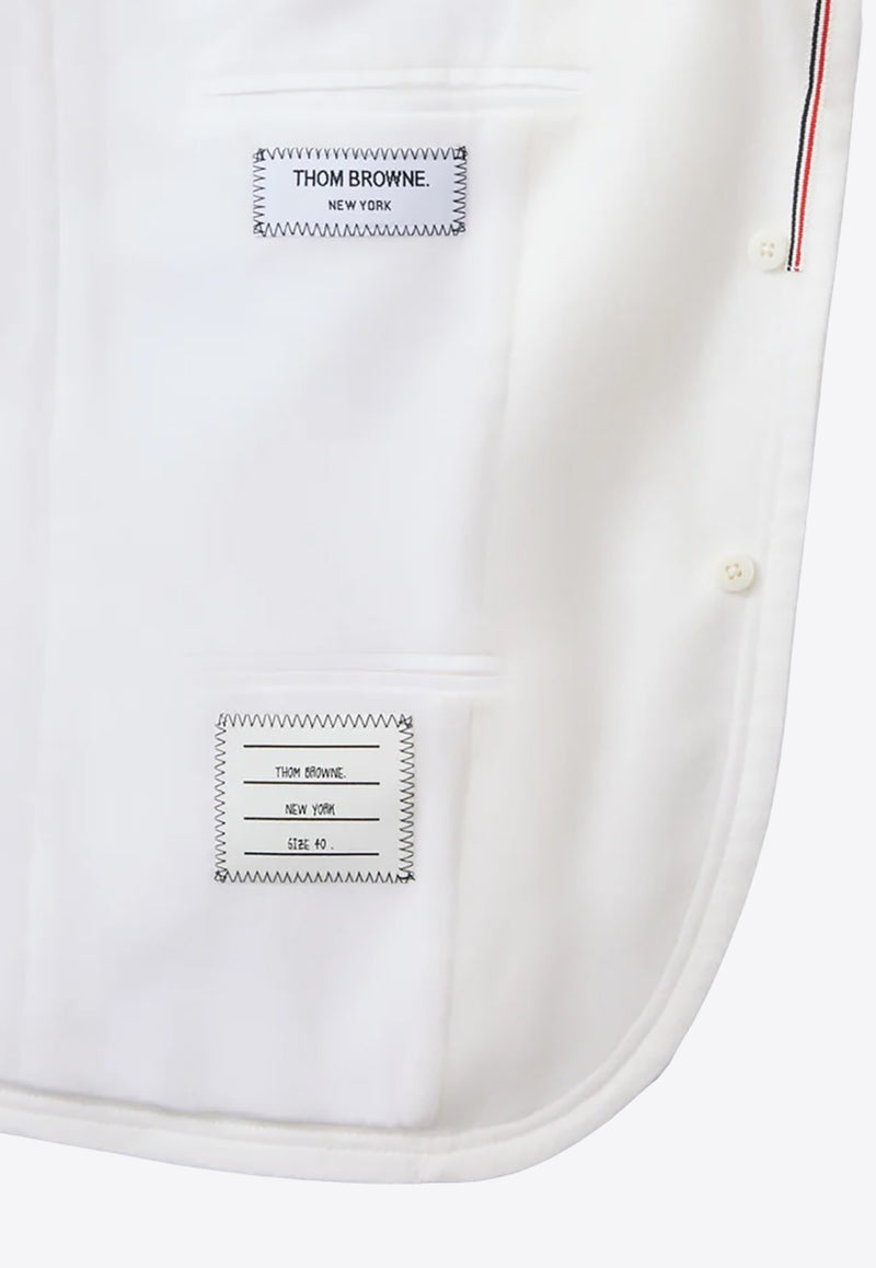 Thom Browne Cashmere Single-Breasted Blazer White FBC812BF0765_100