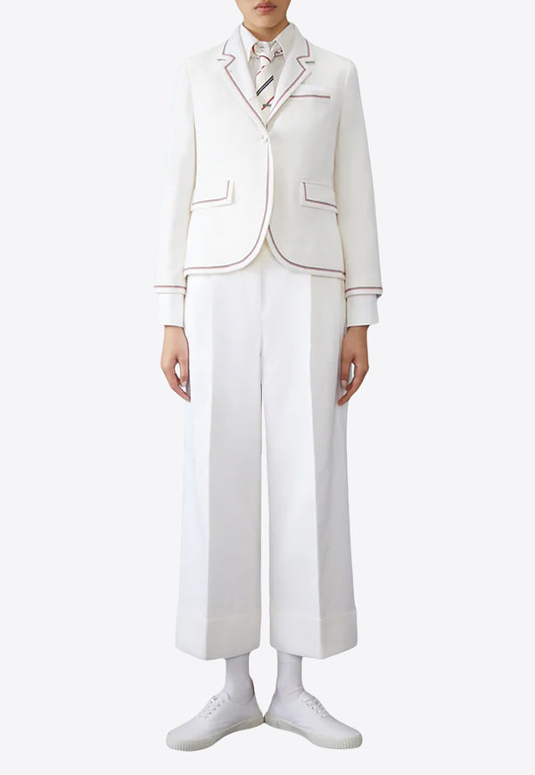 Thom Browne Cashmere Single-Breasted Blazer White FBC812BF0765_100