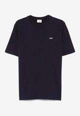Autry Embroidered Logo T-shirt Navy TSPMA7_CB