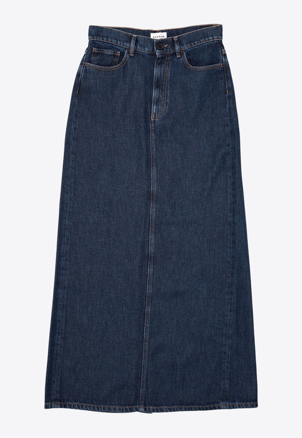 P.A.R.O.S.H Joy Maxi Denim Skirt Denim D621128JOY_1000