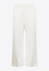 Ralph Lauren Cropped Wide-Leg Pants White 211873988002_100